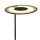 LED Deckenfluter mit Lesearm in Schwarz 185 cm dimmbar