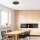 LED Deckenlampe Metall Kunststoff Schwarz 20 W 2700 K