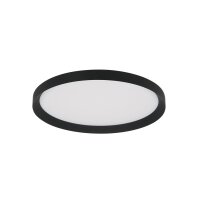 LED Deckenlampe Schwarz Wei&szlig; B:40 cm 2700 K rund