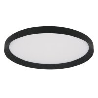 Runde LED Deckenleuchte Schwarz Weiß 2700 K...