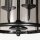 Hängelampe Glas Metall Schwarz Rauchgrau E14 elegant