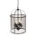 Pendelleuchte Glas Metall Schwarz Rauchgrau B:31 cm E14