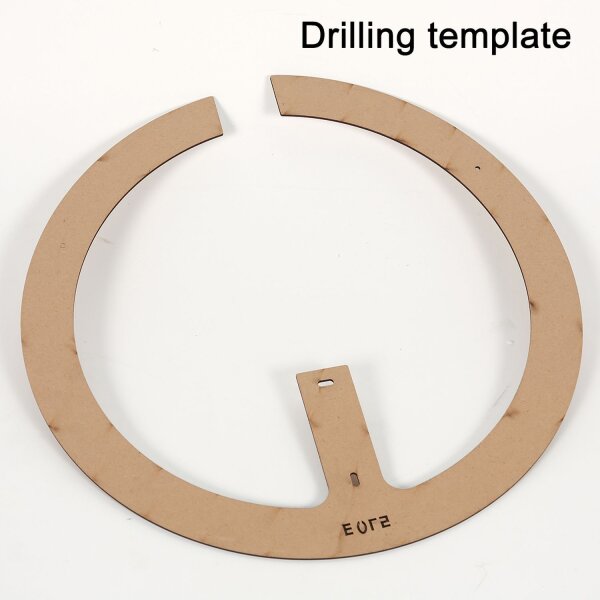 Dekorative LED Wandleuchte Metall Schwarz B:40 cm Ring