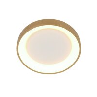 LED Deckenlampe in Gold Weiß Ø28 cm 2700 K...