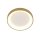 LED Deckenlampe in Gold Weiß Ø28 cm 2700 K wohnlich