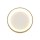 LED Deckenlampe in Gold Weiß Ø28 cm 2700 K wohnlich