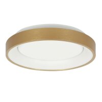 LED Deckenleuchte in Gold Wei&szlig; &Oslash;38 cm 30 W gem&uuml;tlich
