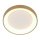 LED Deckenleuchte in Gold Weiß Ø38 cm 30 W gemütlich