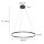 LED Hängelampe Metall Kunststoff 80 cm rund 60 W 2700 K