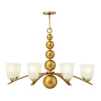 L&uuml;ster ROMINA in Messing k&uuml;rzbar &Oslash;97cm H&auml;ngelampe