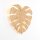Dekorative Wandlampe Holz Blatt indirektes Licht H: 40 3x G9