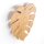 Dekorative Wandlampe Holz Blatt indirektes Licht H: 40 3x G9