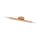 Deckenlampe Holz Glas 2-flammig G9 länglich 51 cm H: 5,5 cm