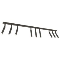 Verstellbarer Deckenspot Schwarz Metall G9 116 cm lang