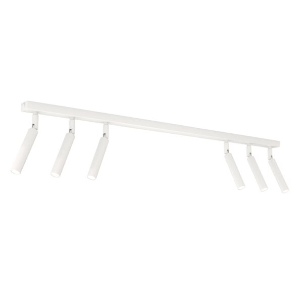 Flexibler Deckenstrahler Metall 90 cm länglich G9 Weiß