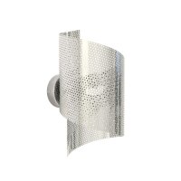 Wandlampe Metall stilvoll G9 T:17 cm in Silber Modern