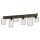 Metall Deckenlampe Schwarz L:115 cm Retro E27 6-flammig