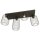 Metall Deckenlampe Schwarz L:70 cm Retro E27 4-flammig
