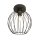 Deckenlampe E27 Metall Drahtschirm Ø24 cm rund Schwarz