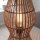 Boho Stehlampe Bambus Metall Schwarz E27 110 cm 4-flmg