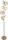 Hohe Stehlampe Glas Aluminium in Gold 166 cm E14 4-flmg