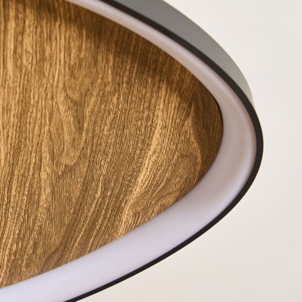 LED Deckenlampe Holz Aluminium dimmbar 3000/4000/6500K