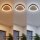 LED Deckenlampe Holz Aluminium dimmbar 3000/4000/6500K