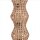 Boho Stehlampe Rattan Korb Metall E27 4-flammig 111 cm