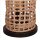 Boho Stehlampe Rattan Korb Metall E27 4-flammig 111 cm