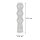 Boho Stehlampe Rattan Korb Metall E27 4-flammig 111 cm