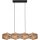 Pendelleuchte Boho Rattan Metall E27 4-flammig 107 cm