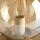 Tischlampe Gold Bernstein Metall Glas Kugel E14 17,5 cm
