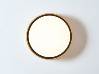 Runde LED Deckenlampe Holz Ø31 cm 12 W 3000 K...