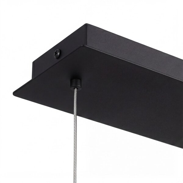 LED Pendelleuchte dimmbar Holz Aluminium 70 cm 3000 K