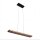 LED Pendelleuchte dimmbar Holz Aluminium 70 cm 3000 K