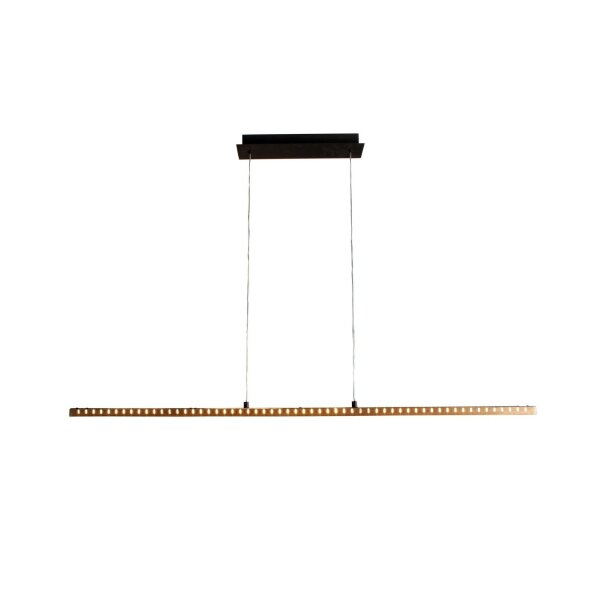 LED Hängelampe dimmbar Holz Aluminium 120 cm 3000 K