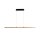LED Hängelampe dimmbar Holz Aluminium 120 cm 3000 K