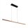 LED Hängelampe dimmbar Holz Aluminium 120 cm 3000 K