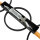 Plafonnier LED Noir Naturel Anneaux 114,8 cm 3000 K