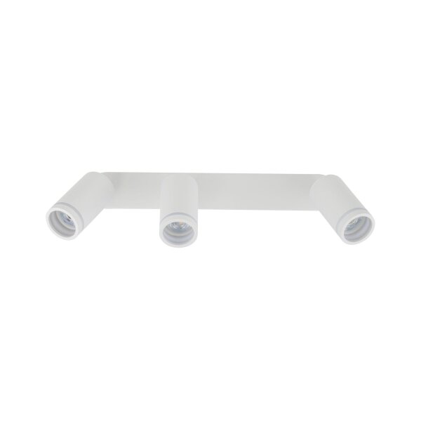 Deckenstrahler Weiß 55 cm lang Metall GU10 3-flammig