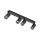 Deckenstrahler Metall Schwarz 74 cm lang 4-flammig GU10