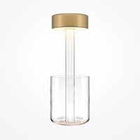 LED Tischlampe Glas Dimmer Touch Ø 12 cm rund 34,8 cm