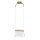 Pendelleuchte Metall Glas LED H: max. 329 cm in Messing