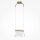 Pendelleuchte Metall Glas LED H: max. 329 cm in Messing