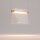 Pendelleuchte Metall Glas LED H: max. 329 cm in Messing