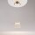 Pendelleuchte Metall Glas LED H: max. 329 cm in Messing