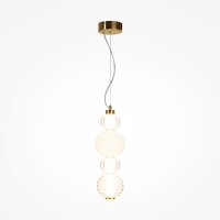 LED Pendelleuchte Metall Glas B: 14,7 cm H: max. 169 cm