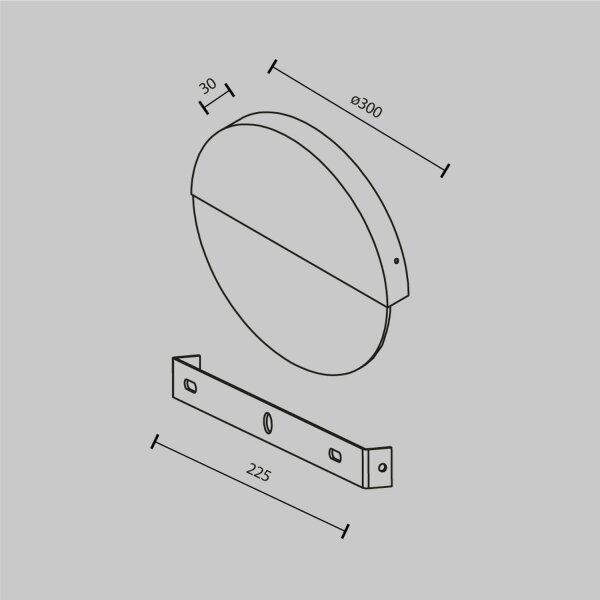 LED Wandleuchte Glas Metall 3000 K warmweiß 200 lm rund