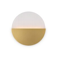 LED Wandleuchte Metall Glas Ø 30 cm rund 200 lm...