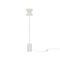 LED Stehlampe Glas Metall warmwei&szlig; 3000 K 1300 lm rund